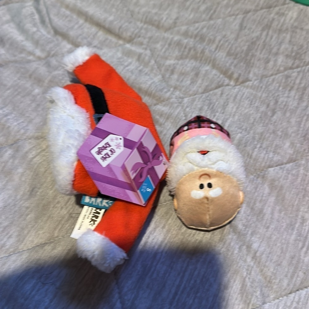 Festive Dog Toy Set with Santa and Stocking Jitter all the way - Picture 7 of 10